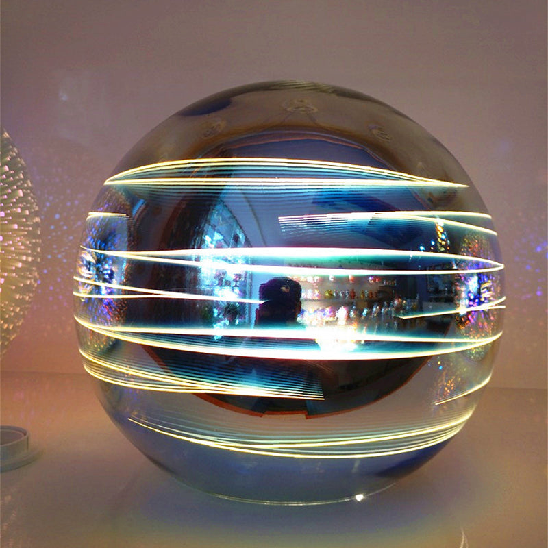 Modern Art Deco Disco 3d Firework Glass Ball Iron 1-light Pendant Light for Living Room BulbSquare