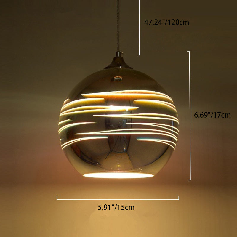 Modern Art Deco Disco 3d Firework Glass Ball Iron 1-light Pendant Light for Living Room BulbSquare