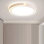 Modern Minimalist Geometric Round Iron Aluminum Acrylic LED Flush Mount Ceiling Light For Living Room