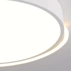 Modern Minimalist Geometric Round Iron Aluminum Acrylic LED Flush Mount Ceiling Light For Living Room