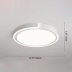 Modern Minimalist Geometric Round Iron Aluminum Acrylic LED Flush Mount Ceiling Light For Living Room