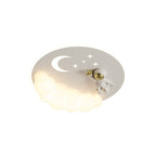 Lumendat Contemporary Creative Cartoon Kids Cloud Astronaut Mermaid Angel Iron Acrylic LED Flush Mount Ceiling Light For Bedroom Lumendat