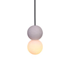 Contemporary Nordic Globe Terrazzo Acrylic Glass 1-light Pendant Light for Bedroom