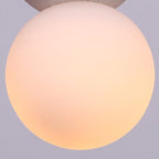 Contemporary Nordic Globe Terrazzo Acrylic Glass 1-light Pendant Light for Bedroom