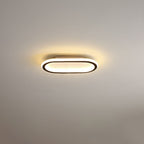 Modern Minimalist Linear Iron Aluminum Silicone LED Flush Mount Ceiling Light for Bedroom