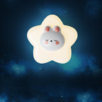 Contemporary Creative Cartoon Animal Rabbit Bear Star Moon Shape PE Iron LED Wall Sconce Lamp For Living Room