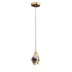 Modern Luxury Diamond Cube Crystal Iron LED Pendant Light For Bedroom