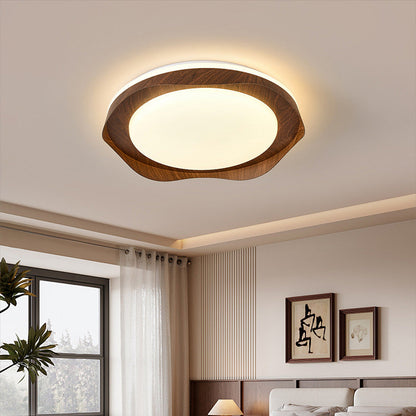 Modern Minimalist Round Iron Acrylic LED Flush Mount Ceiling Light For Living Room