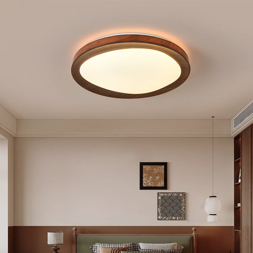 Modern Minimalist Round Iron Acrylic LED Flush Mount Ceiling Light For Living Room
