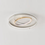 Modern Luxury Combination Oval Round Square Acrylic Aluminum LED Flush Mount Ceiling Light For Living Room