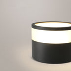 Modern Minimalist Cylinder Acrylic Aluminum LED Flush Mount Ceiling Light for Living Room