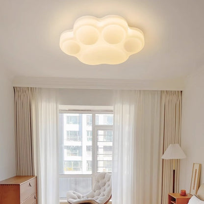 Contemporary Creative Animal Cat's Claw Metal Pe LED Flush Mount Ceiling Light for Bedroom