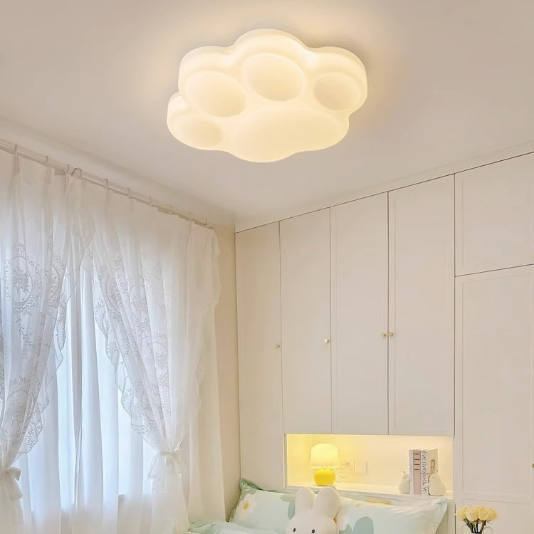 Contemporary Creative Animal Cat's Claw Metal Pe LED Flush Mount Ceiling Light for Bedroom