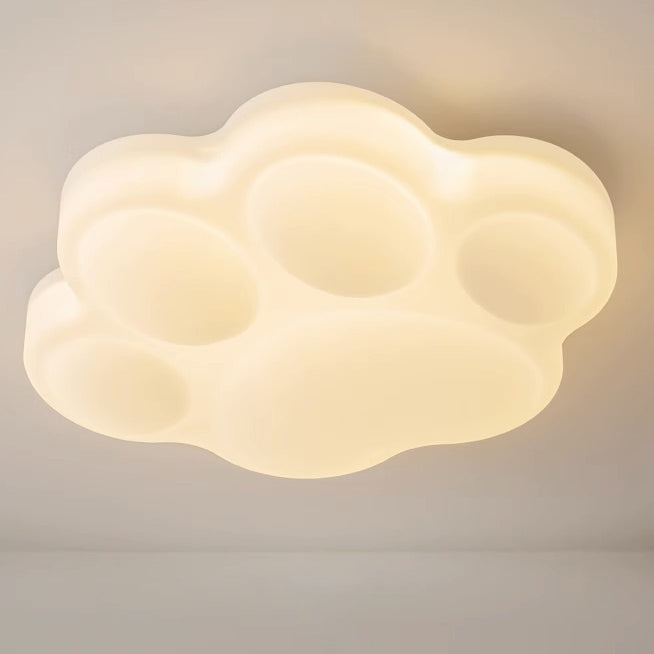 Contemporary Creative Animal Cat's Claw Metal Pe LED Flush Mount Ceiling Light for Bedroom