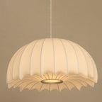 Contemporary Creative Round Jellyfish Iron Artificial Silk 1-Light Pendant Light For Living Room