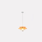 Contemporary Nordic Iron Acrylic Triple Disc Shape 1-Light Pendant Light For Bedroom