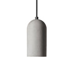 Contemporary Industrial Cylinder Shade Cement 1-light Pendant Light for Living Room