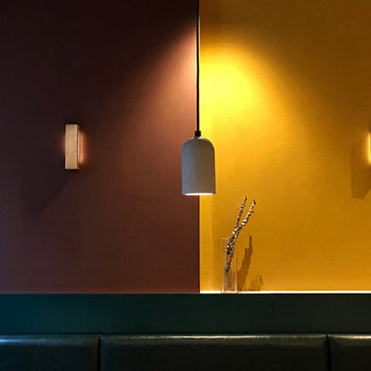 Contemporary Industrial Cylinder Shade Cement 1-light Pendant Light for Living Room