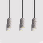 Contemporary Industrial Cylinder Shade Cement 1-light Pendant Light for Living Room