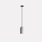 Contemporary Industrial Cylinder Shade Cement 1-light Pendant Light for Living Room