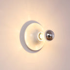 Modern Mid-Century UFO Shape Iron 1-Light Wall Sconce Lamp For Bedroom