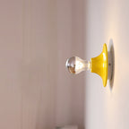 Modern Mid-Century UFO Shape Iron 1-Light Wall Sconce Lamp For Bedroom
