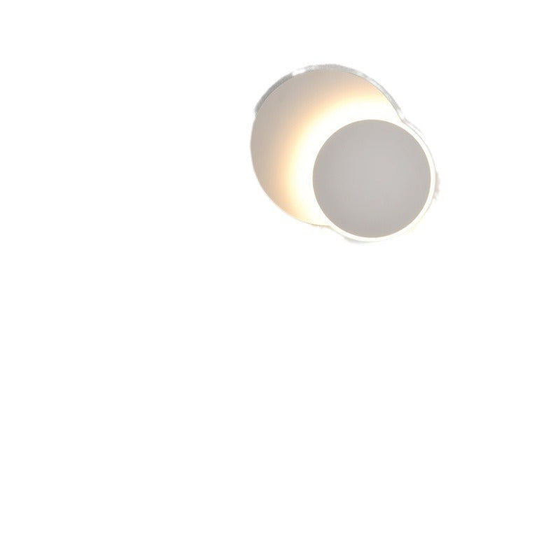 Lumendat Contemporary Creative Kids Astronaut Rotating Lunar Eclipse Silicone Resin Aluminum LED Wall Sconce Lamp For Bedroom Lumendat