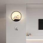 Lumendat Contemporary Creative Kids Astronaut Rotating Lunar Eclipse Silicone Resin Aluminum LED Wall Sconce Lamp For Bedroom Lumendat
