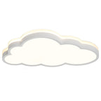 Contemporary Nordic Cloud Iron Acrylic LED Flush Mount Ceiling Light for Bedroom