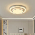 Modern Luxury Double Round Square Rectangular Iron Acrylic LED Flush Mount Ceiling Light for Living Room