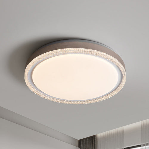 Modern Minimalist Round Iron Acrylic LED Flush Mount Ceiling Light For Bedroom