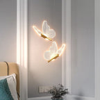 Modern Luxury Butterfly Iron Acrylic LED Pendant Light For Living Room