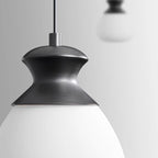 Contemporary Nordic Brass Glass Bottle Shape 1-Light Pendant Light For Living Room