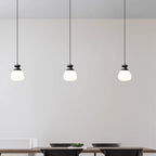 Contemporary Nordic Brass Glass Bottle Shape 1-Light Pendant Light For Living Room