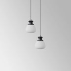 Contemporary Nordic Brass Glass Bottle Shape 1-Light Pendant Light For Living Room