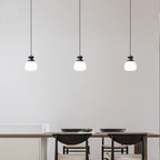 Contemporary Nordic Brass Glass Bottle Shape 1-Light Pendant Light For Living Room