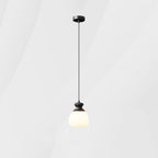 Contemporary Nordic Brass Glass Bottle Shape 1-Light Pendant Light For Living Room