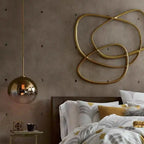 Modern Luxury Gradient Glass Globe Shade 1-light Pendant Light for Dining Room Lumendat