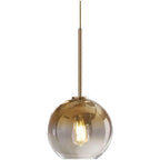 Modern Luxury Gradient Glass Globe Shade 1-light Pendant Light for Dining Room Lumendat