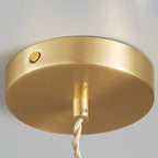 Contemporary Nordic Geometric Jar Glass 1-Light Pendant Light For Living Room
