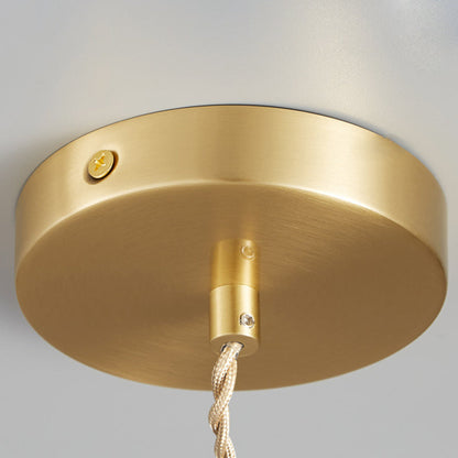 Contemporary Nordic Geometric Jar Glass 1-Light Pendant Light For Living Room