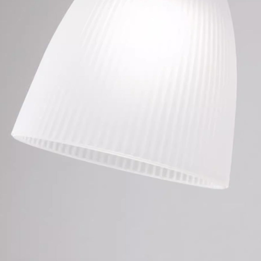 Contemporary Nordic Round Dome Wood Glass Shade 1-Light Pendant Light For Living Room