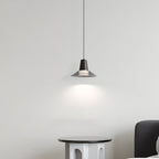 Modern Luxury Cone Shape Glass Brass LED Pendant Light For Living Room