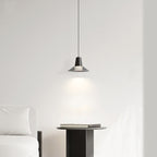 Modern Luxury Cone Shape Glass Brass LED Pendant Light For Living Room