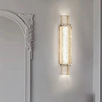 Modern Luxury Bubble Cylinder Iron Glass LED Wall Sconce Lamp For Bedroom