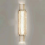 Modern Luxury Bubble Cylinder Iron Glass LED Wall Sconce Lamp For Bedroom