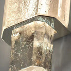 Modern Luxury Bubble Cylinder Iron Glass LED Wall Sconce Lamp For Bedroom