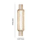 Modern Luxury Bubble Cylinder Iron Glass LED Wall Sconce Lamp For Bedroom