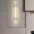 Modern Luxury Bubble Cylinder Iron Glass LED Wall Sconce Lamp For Bedroom