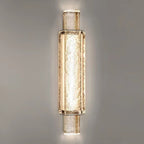 Modern Luxury Bubble Cylinder Iron Glass LED Wall Sconce Lamp For Bedroom